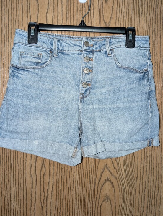 Old Navy Pants - Old Navy Light Blue Button-Front Denim Shorts